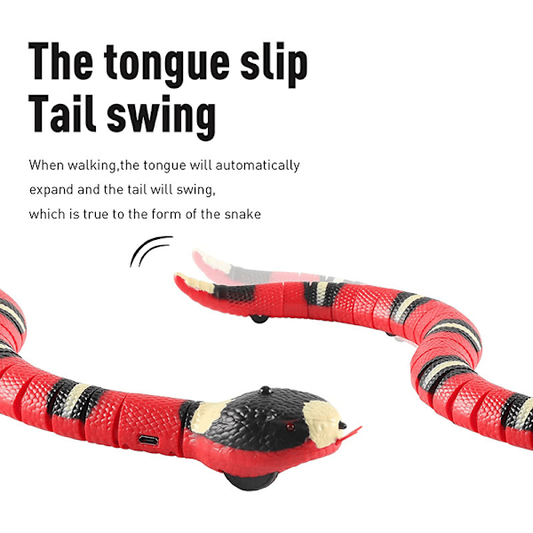 USB-laddningsbar ormleksak Smart Sensing Coral Snake Intellige