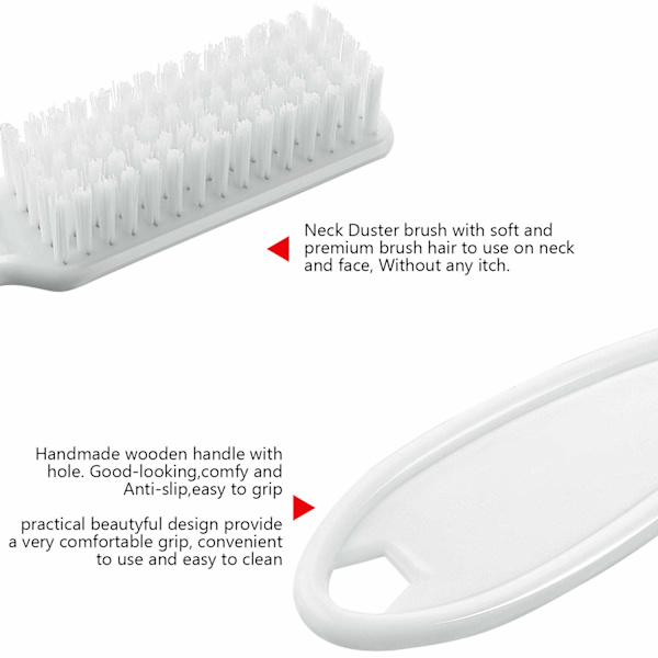 3 stk. Clipper Blade Rengøringsbørste Hårklipper Rengøring Nylon