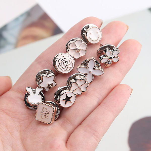 10 stk. Krave Sikkerhedsknap Lapel Pin Knapper Sikkerhedsknap Anti-Glare Knapper