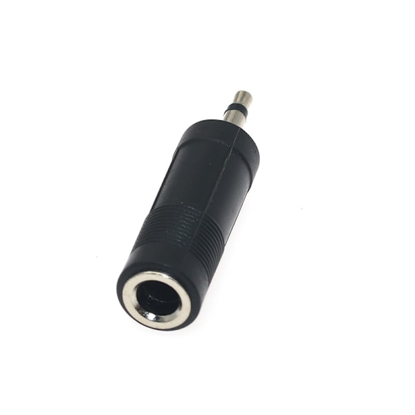 Mikrofon to-kjerne adapter 6,5 hunn til 3,5 hann hodetelefon grensesnitt lydkonverteringsplugg single sound (2 stk)
