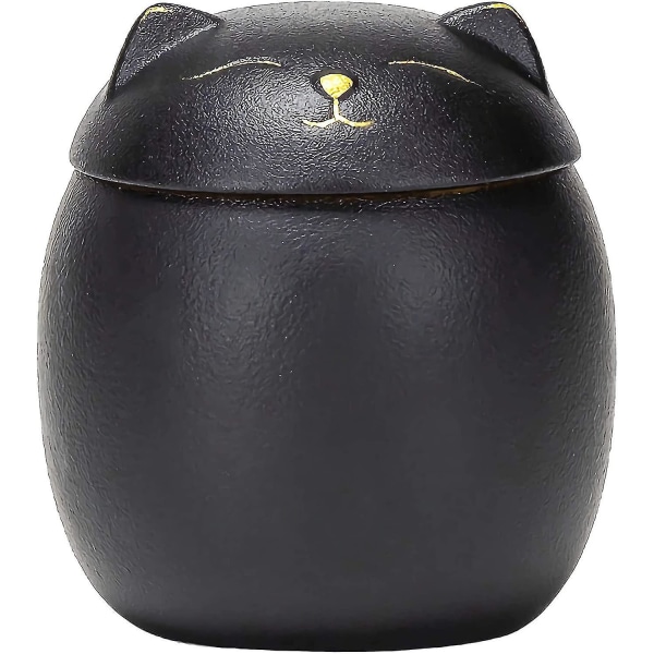 Cat Urn For Cat Ashes Keepsake Pet Urns Cats Black Cat Urn 3&quot; X 3&quot; (black)