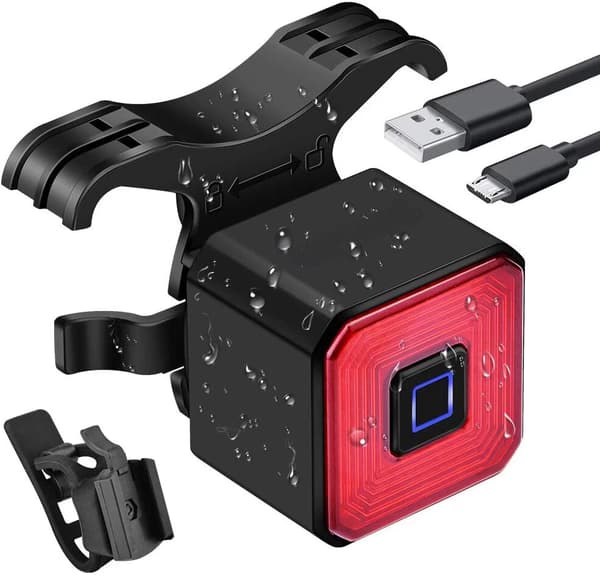 USB-laddningsbar smart cykel bakljus bromssensor super Brig