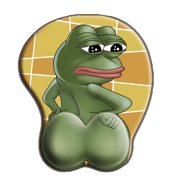 3D Pepe Surullinen Sammakko Hiirimatto Liukumaton Silikoni Hiirimatto Ranteella