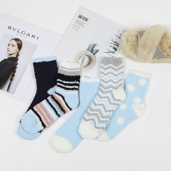 Women's socks, 5-piece warm wool winter gift Christmas women's so