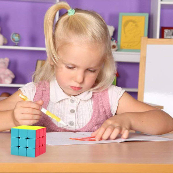 Rd-order Magic Cube, 3. ordens Magic Cube Puzzle Magic Cube Børnelegetøj Hurtig roterende Magic Cube Speed Cube Puzzle
