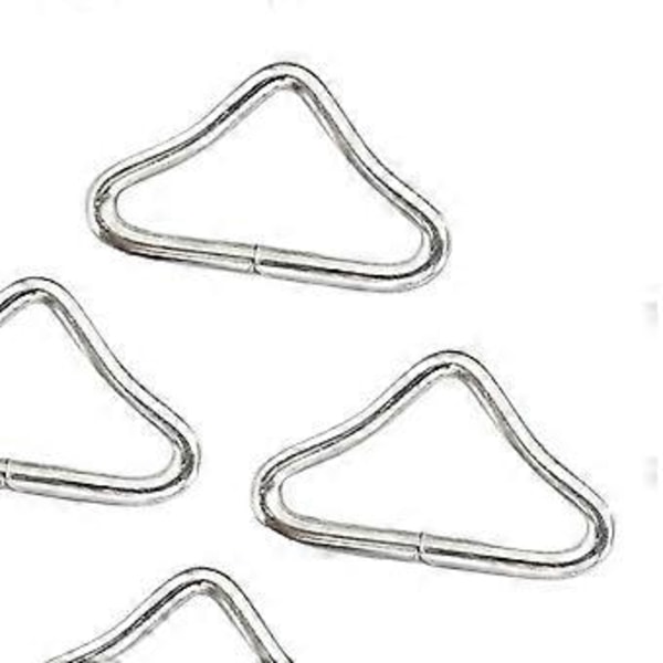 4x V-ring triangelspänne, metall trampoline nätspänne, fast utomhusutrustning för barns hoppstolar (utan remmar) no Straps