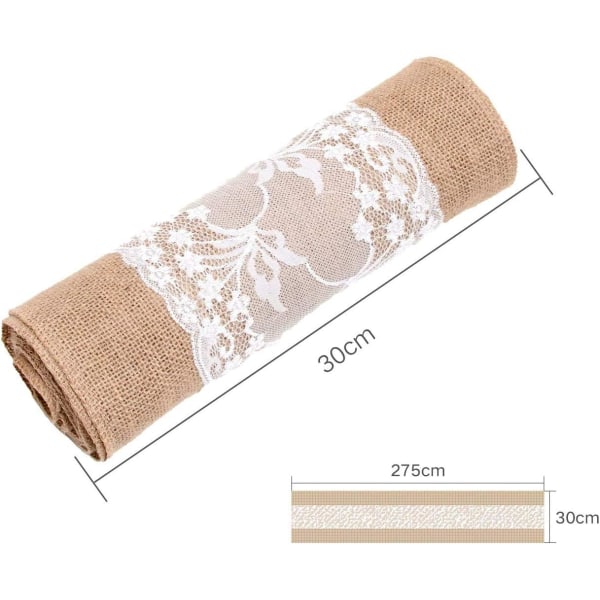 1 Pack Burlap Table Runner Roll Table Ribbon Wedding Ceremony Pro