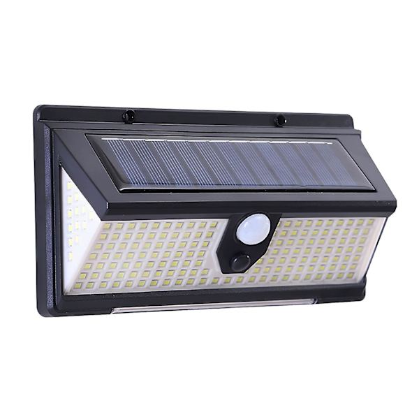 118 LED solcellsdriven rörelsesensorlampa Hem Säkerhet Vattentät Pir Sensor Vägglampa För Utomhus Trädgård Gård