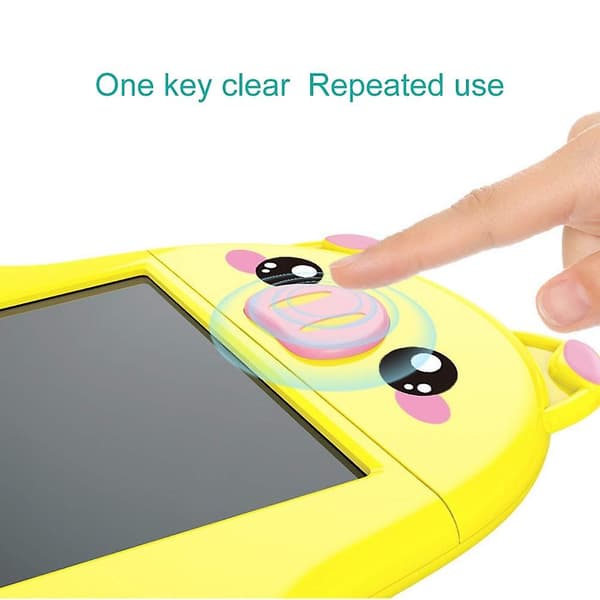 Lcd skrivetablet Doodle tavle Farverig tegnetablet Skriveblok til piger drenge børn Gris（Pink）