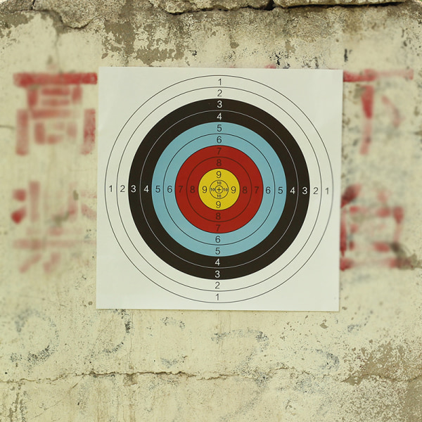 20-delt sæt af halvring-målpapir til bueskydning 60 * 60 cm