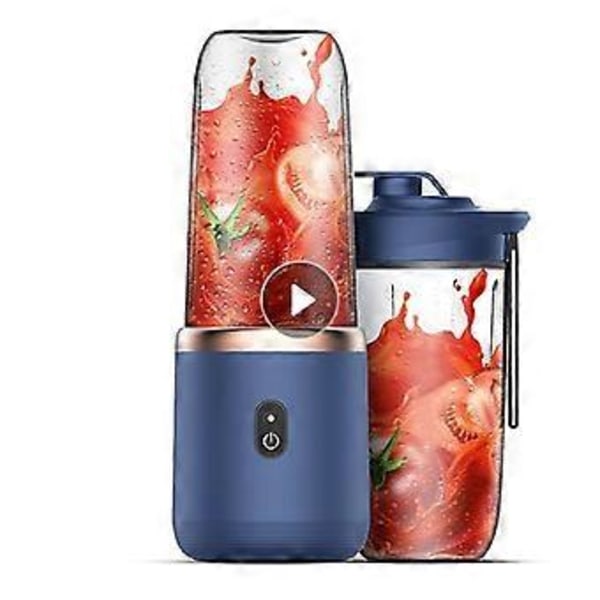 Bærbar Juicer Kopp Liten Elektrisk Juicer 6 Blader 10 Gangers Fullading Med Sport