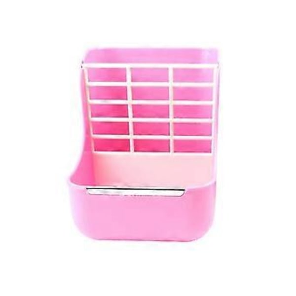 Plast Husdjurskanin Chinchillor 2 I 1 Matarskålar Smådjurstillbehör (rosa)()