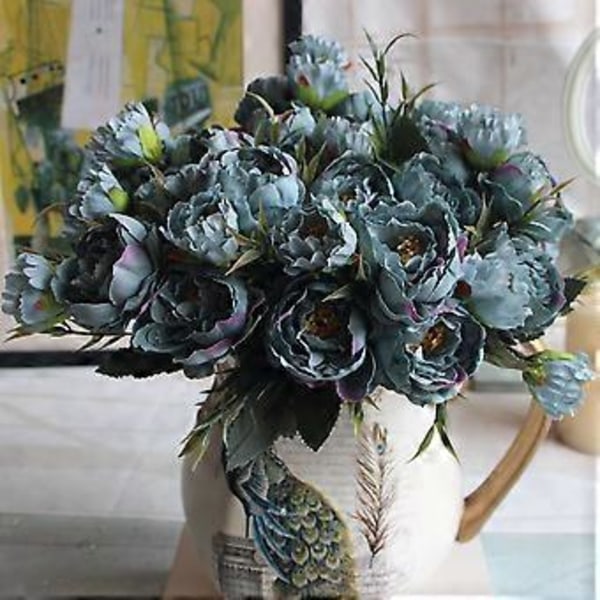 Silke Pæoner - Elegante Kunstige Blomster til Enhver Fest Blue