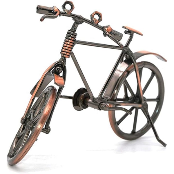 Kreativ cykelmodell i smidesjärn, vintage cykelkonst hemma