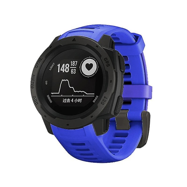 22mm Sports Watch Silikonarmbånd Rem for Garmin Instinct Orange