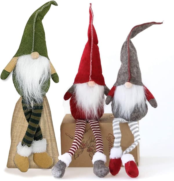 Jule Nisse - Sæt med 3 Jule Nisser - Julepynt