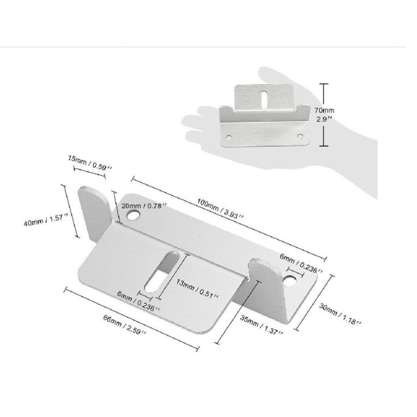 2-pak solcellepanel montering Z-formet klemmesystem, campingvogn, båt,