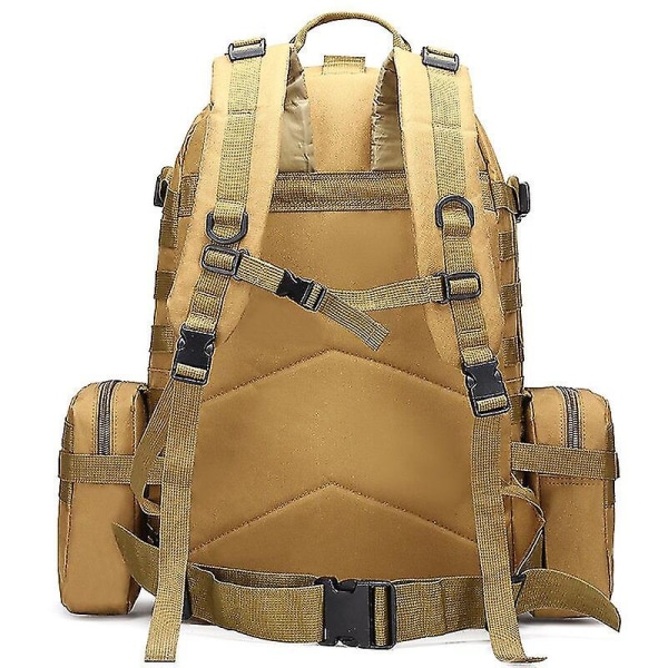 50L Taktisk Rygsæk Militær Molle Taske 1000D Nylon Rygsæk Sport Udendørs Rejse Camouflage Rygsæk Khaki