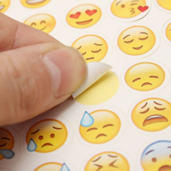 Emoji-klistremerker (12 sider) Emoji-klistremerker