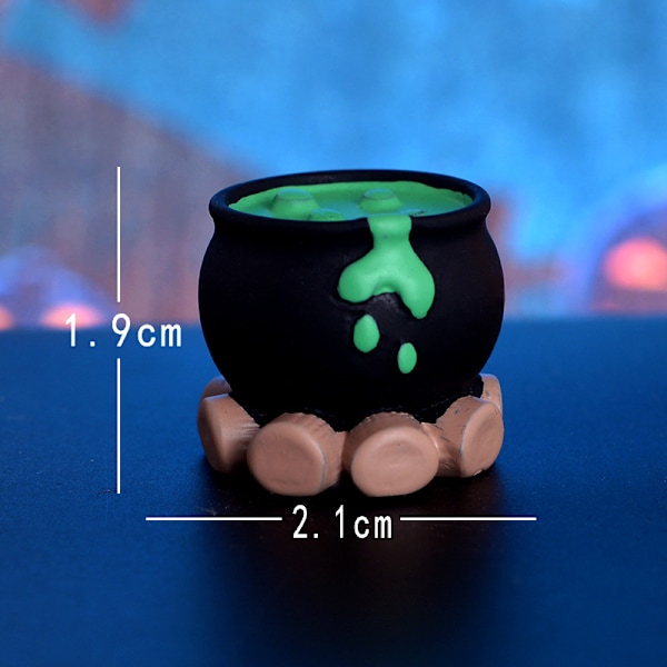 4 stycken spökpumpa prydnad Halloween dekor kristallkula hantverk