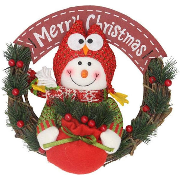God Jul Krans Jultomte Snögubbe Ren Dockor Artific