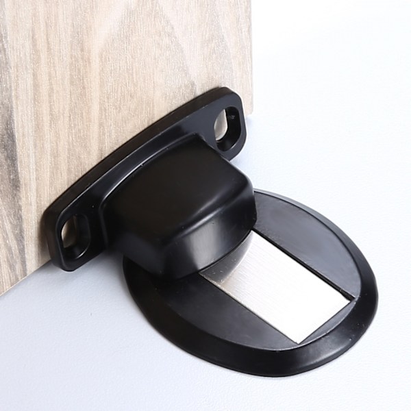 Dørstopper magnetisk dørstopper laget av 304 rustfritt stål (2 stk)