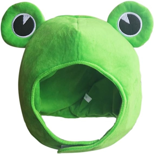Sød grøn plys frø hat pandebånd hat dress up cosplay kostume