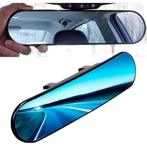 Panoramic Rearview Mirror - For Car Interior - Universal &amp; Anti-glare - Round With Angle Adjustment