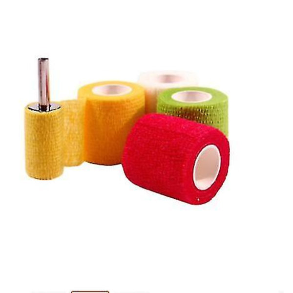 6 ruller tatovering grebstape elastisk tatovering greb cover tilfældig farve