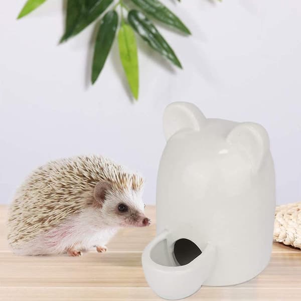 Keramisk hamsterflaske, hamsterfoder skål, keramisk hamster vand