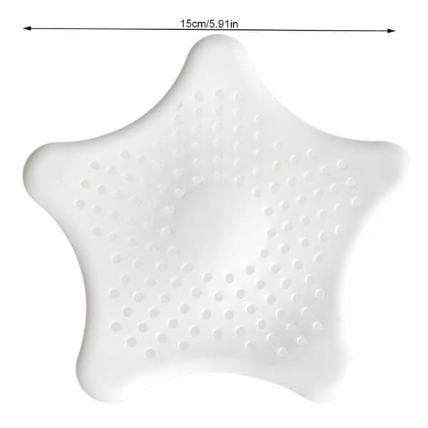 2 stjärnformade silikonköksgolvavlopp, 15 cm