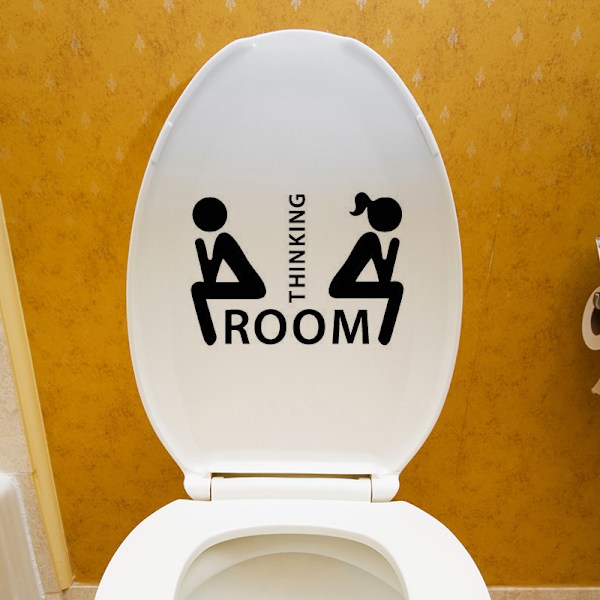 Liima - Kylpyhuoneen seinämaalaus - WC - Viihde 10cm x7cm - Hauska