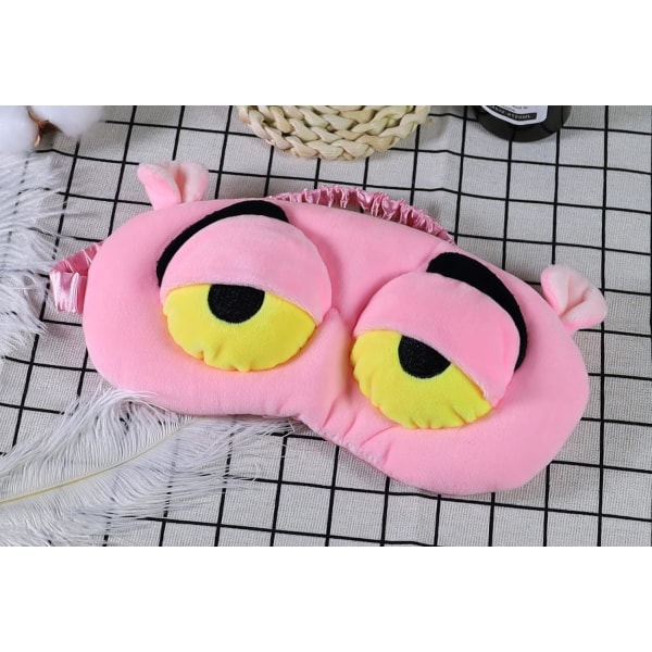 Eye Mask, Fluff Face Sleepy Face Funny Novelty Cartoon Frog Eye C