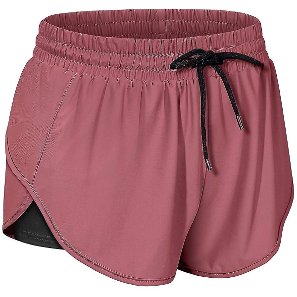 Shorts Naisten Urheilushortsit Taskuilla Kiristysnauhalla（XL）