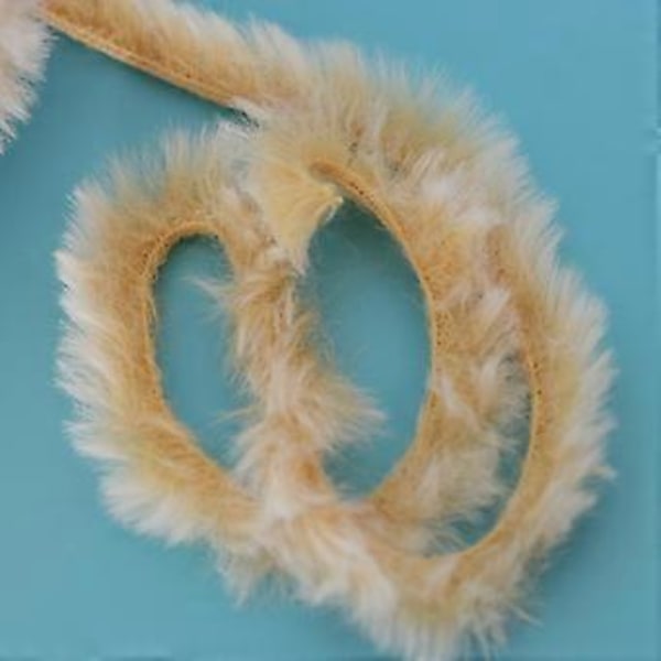 DIY Polyester Chunky til Strikning Roving Hækling 32 Meter/Nøgle Beige Beige