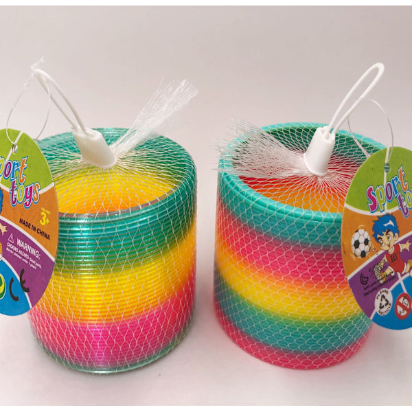 Regnbue spiral, flerfarget, regnbue sirkel fjær hula hoop, 8,7*
