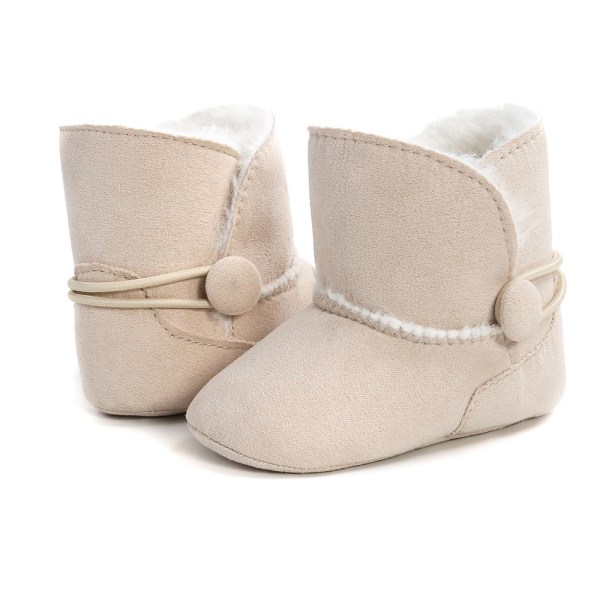 12CM Fodrade Läder Baby Boots Baby Boots Skor Vadderade Varmt