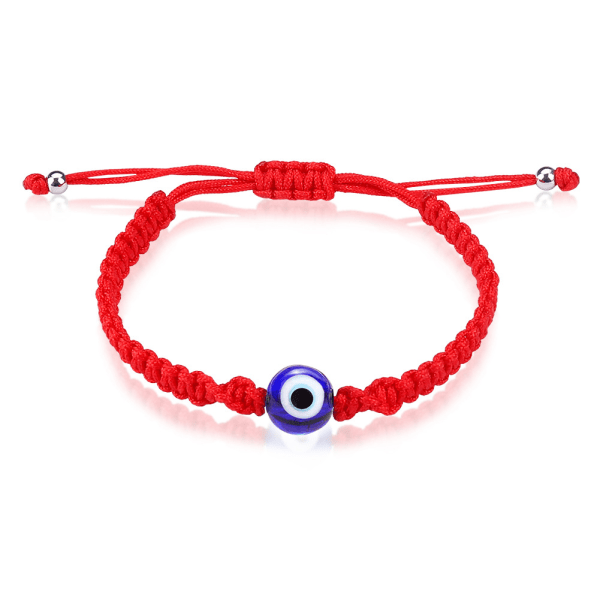 Justerbart armband, Devil's Eye, Röd tråd
