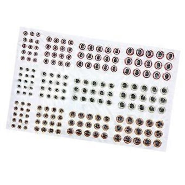 183 kpl / kappale 3D kova epoksi 2/3/4 / 5mm kalastus silmät (punainen valkoinen oranssi) Red White Orange