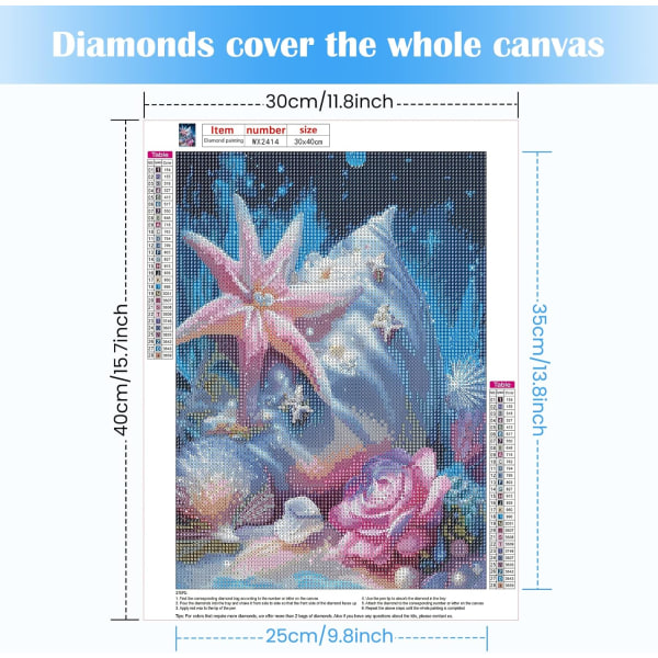 30*40cmDIY 5D Diamond Painting Scenery,Diamond Painting Full Rhin