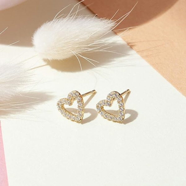 Celestial Lightning Bolt, Moon and Star Earrings i 14K guldpläterad