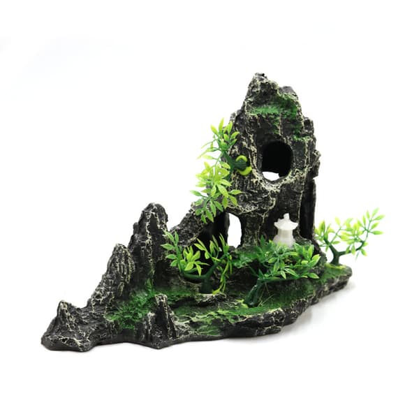 Akvariedekoration landskabsharpiks klippefisk tank simulering