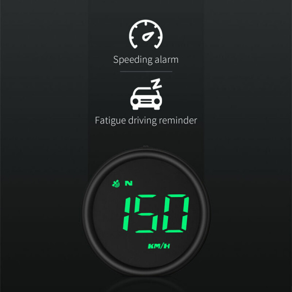 Universal bil HUD Heads Up Display GPS speedometer med hastighed, Ov