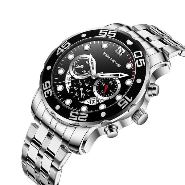 Ben Nevis herrklocka i kvarts (silver)