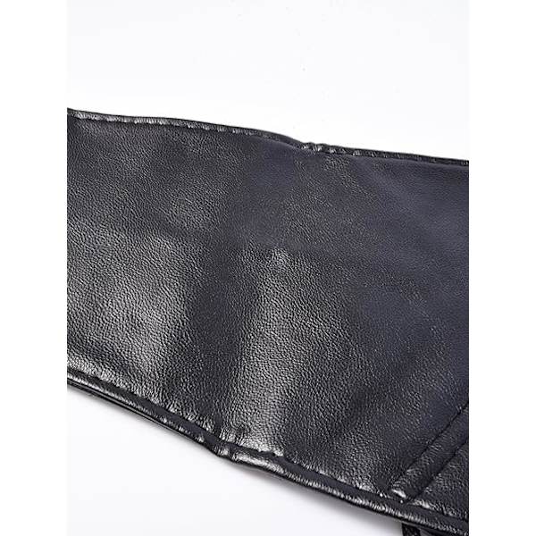Cinch Waist Corset Belt with Press Button, Black,