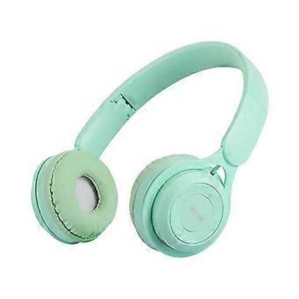 Y08 Bluetooth 5.0 Hörlurar med Mikrofon Vikbart Stereoheadset Grön