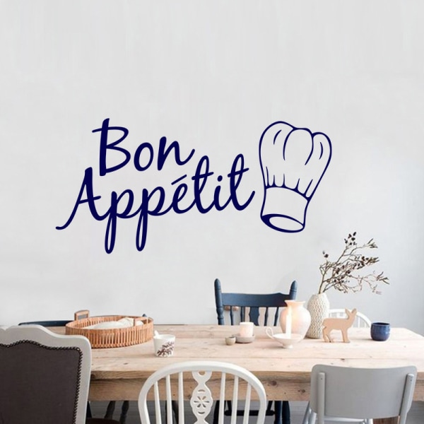 Bon Appetit självhäftande vinylväggdekaler för kök matsal