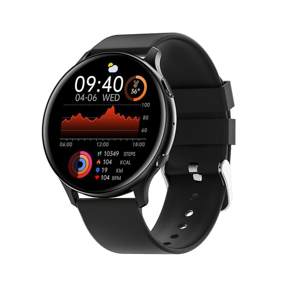 Mx15 Smart Watch Body Termperature Detection 360 Hd Voice Assistant Fitness (svart)