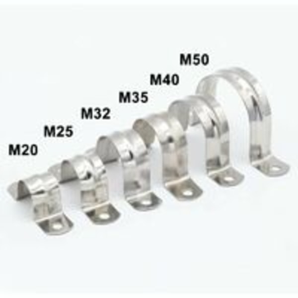 U-formede klemmer - 304 rustfritt stål rørklemme ? 25mm U-rørklemme