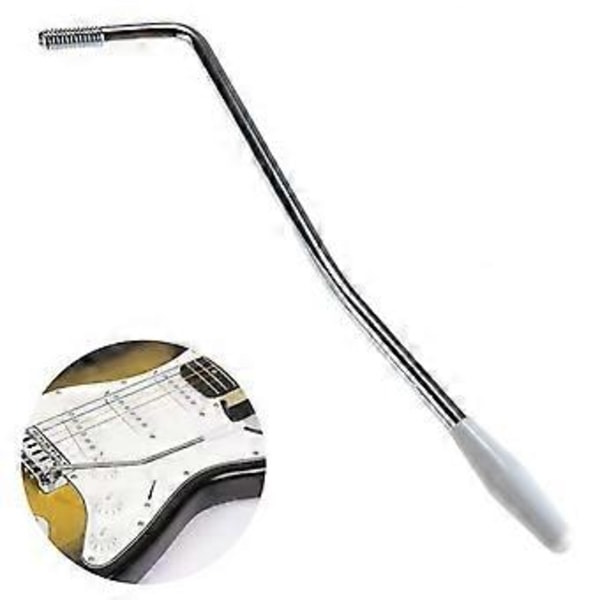 Whammy Bar för Elgitarr, Gängad Tremoloarm Vibratoarm Metall Enkel Tremoloarm med Topp (Vit 4.8mm) White 4.8mm